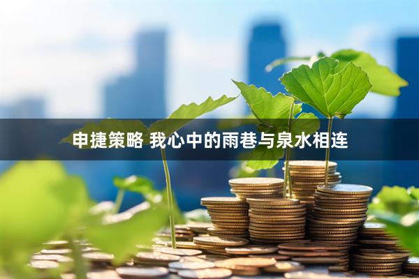 申捷策略 我心中的雨巷与泉水相连